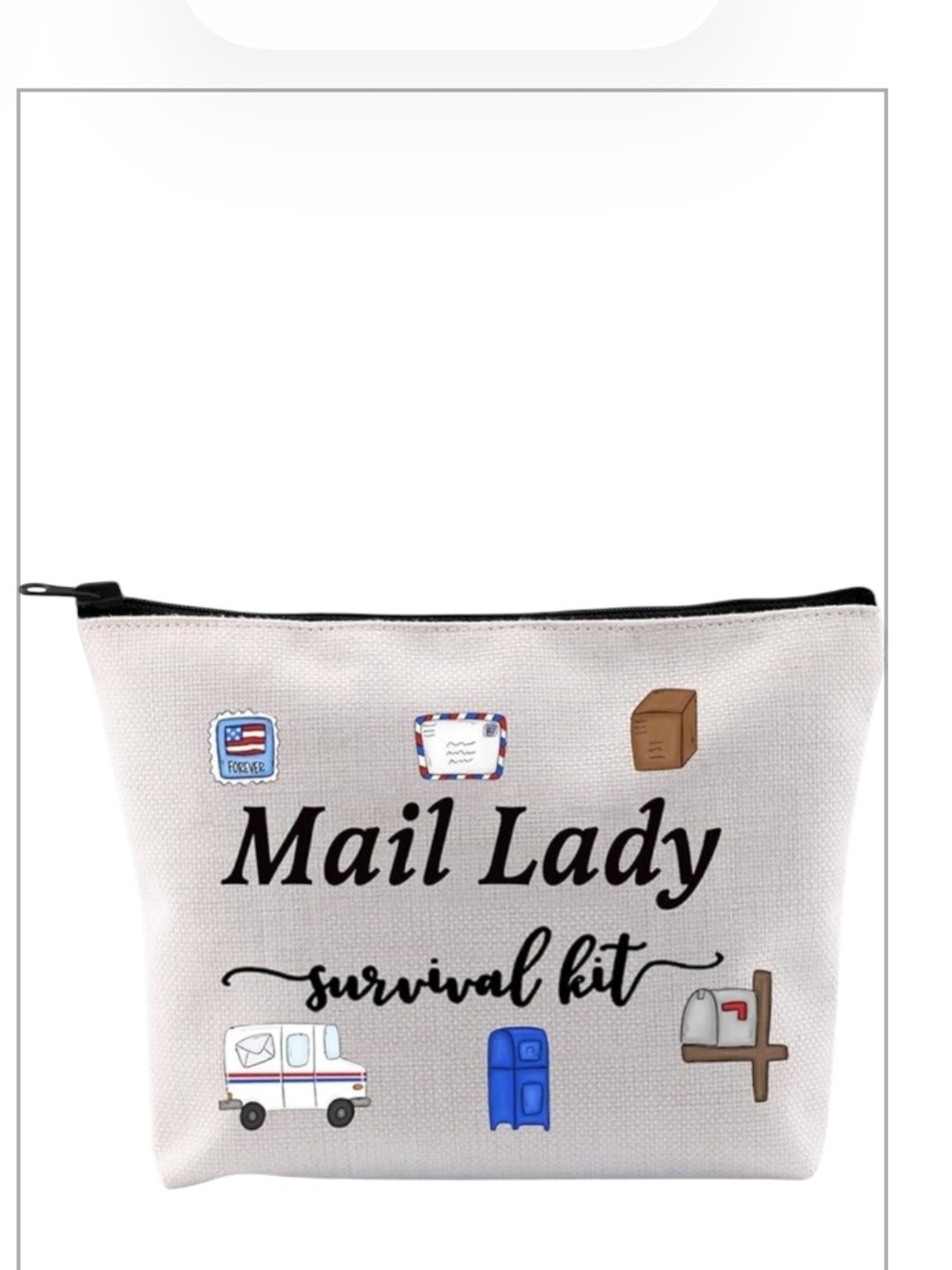 GJTIM women’s Mail Lady Survival Kit Graphic Makeup Bag